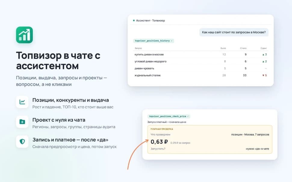 Топвизор для MCP для приложения «MCP» — основной скриншот