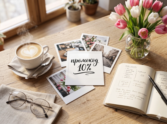 Дарим промокод со скидкой 10% на первый заказ!