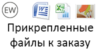 Прикрепленые файлы к заказу